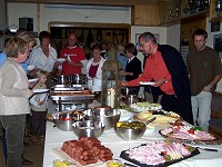 am Brotzeitbuffet
