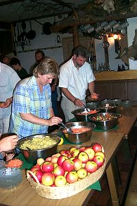 das Salatbuffet