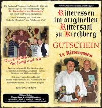 Geschenkgutschein-Ritteressen für eine Person